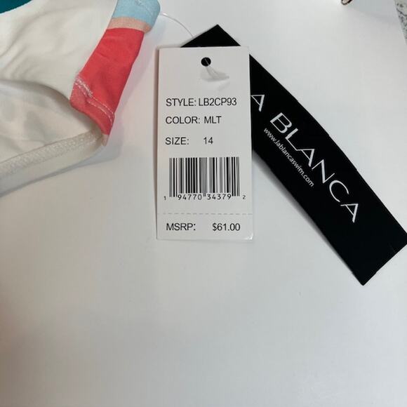 La Blanca NEW Eclectic Shore Adjustable Loop Hipster Bottom Sz 14 - Picture 5 of 7